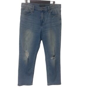 Lucky Brand Ankle Jeans Light Wash Womens Sz 8/29 Distressed Denim Casual